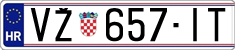 License plate of Croatia, Regular plates