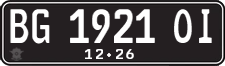 License plate of Indonesia, Regular plates