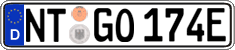 German license plate, Electric vehicles