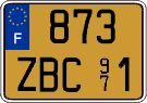 French license plate, FNI