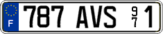 French license plate, FNI