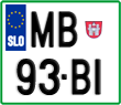 License plate of Slovenia, Motorcycles