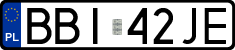 License plates of Poland, Regular car plates