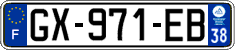 French license plate, SIV (ordinary)