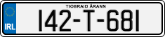 License plate of Ireland, Regular plates