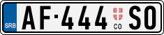 License plate of Serbia, Trailers