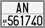 License plate of Italy, Cars (1927 year series)