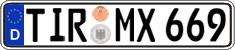German license plate, Regular plates
