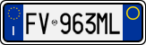 License plate of Italy, Cars (1994 year series)