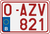 License plate of Belgium, Regular plates (2010)