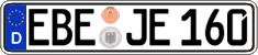 German license plate, Regular plates