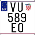 License plate of Croatia, Motorcycles