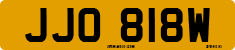 License plate of the United Kingdom, 1963 year system