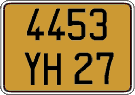 French license plate, FNI