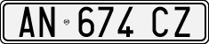 License plate of Italy, Cars (1994 year series)