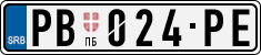 License plate of Serbia, Cars