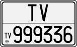 License plate of Italy, Cars (1927 year series)