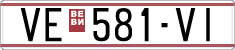 License plate of North Macedonia, Regular plates (1993)