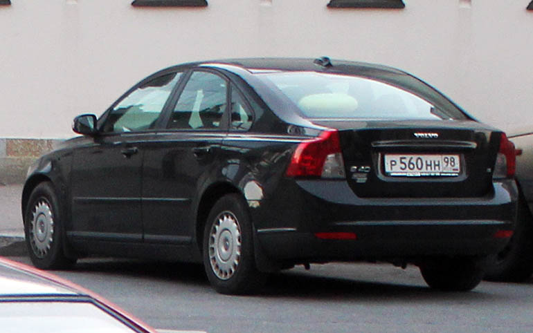 р 560 нн 98, Volvo S40 2nd gen (544), facelift, 2007–2012