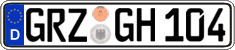 German license plate, Regular plates