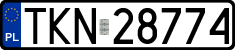 License plates of Poland, Regular car plates