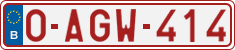 License plate of Belgium, Regular plates (2010)