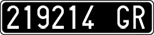 License plate of Italy, Cars (1927 year series)