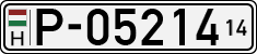 license plates of Hungary, Temporary (1990)