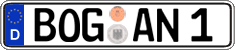 German license plate, Regular plates