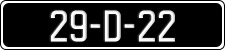 License plate of Ireland, Regular plates