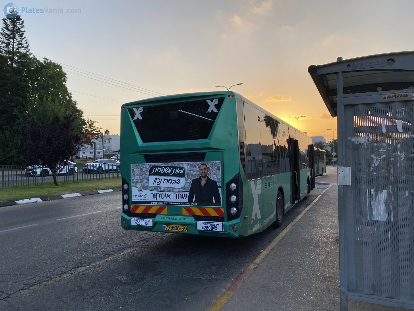 77-606-69, Merkavim Pioneer 3455 Pioneer (Volvo B8RLE 4x2)