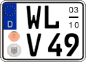 German license plate, Seasonal plates