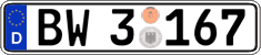 German license plate, Authorities and federal agencies