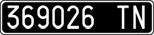 License plate of Italy, Cars (1927 year series)