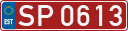 License plate of Estonia, Sportcars