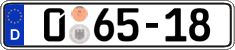 German license plate, Diplomatic