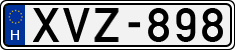 license plates of Hungary, Cars (1990)