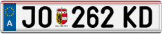 License plate of Austria, Regular plates