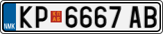 License plate of North Macedonia, Regular plates (2012)