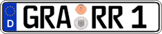 German license plate, Regular plates
