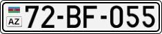 License plate of Azerbaijan, Cars