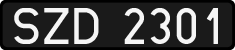 License plates of Poland, 1976 year system