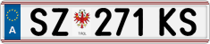 License plate of Austria, Regular plates