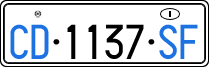 License plate of Italy, Diplomatic