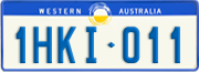Western Australia, Regular plates