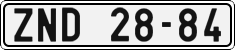 License plate of the Czech Republic, Cars (1960)