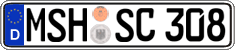 German license plate, Regular plates