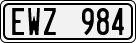 License plate of Sweden, Regular plates