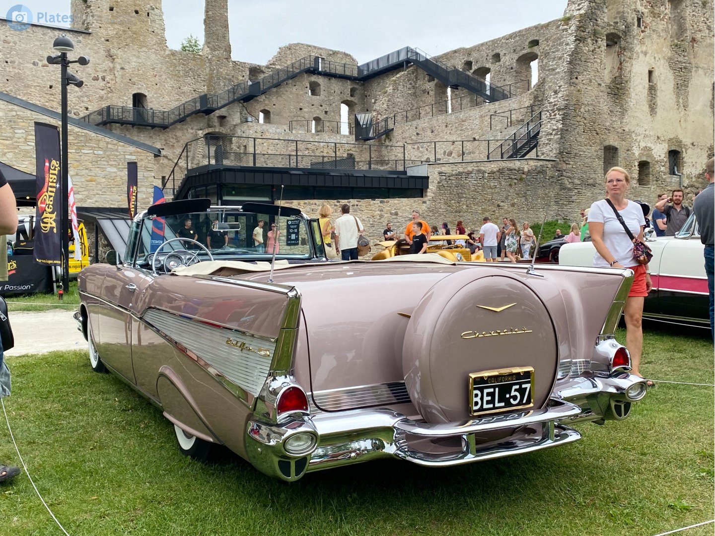 BEL-57, Chevrolet Bel Air 2nd gen 1957 2-door Convertible (2434; A-body), 2nd facelift, 1956–1957