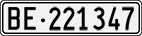 License plate of Switzerland, Cars